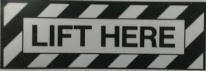 LIFT HERE Decal