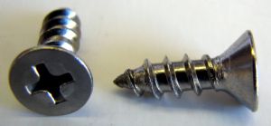 #4 X 3/8 Flat Head Sheet Metal Screw, S.S.