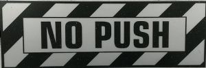 NO PUSH Decal